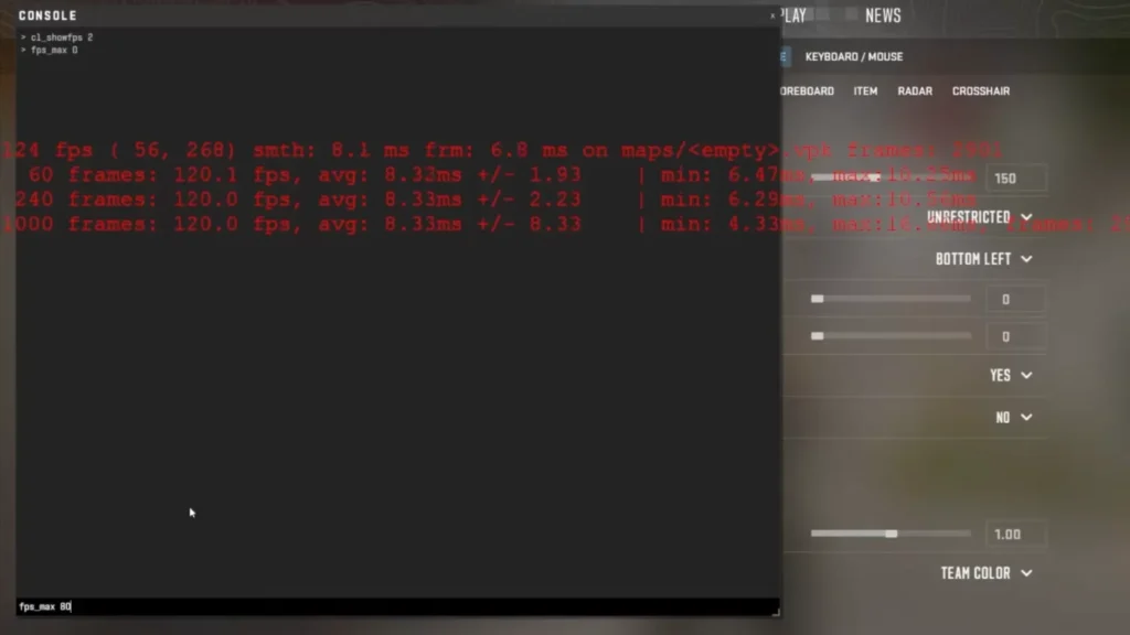 FPS را در CS2 محدود یا محدود کنیم