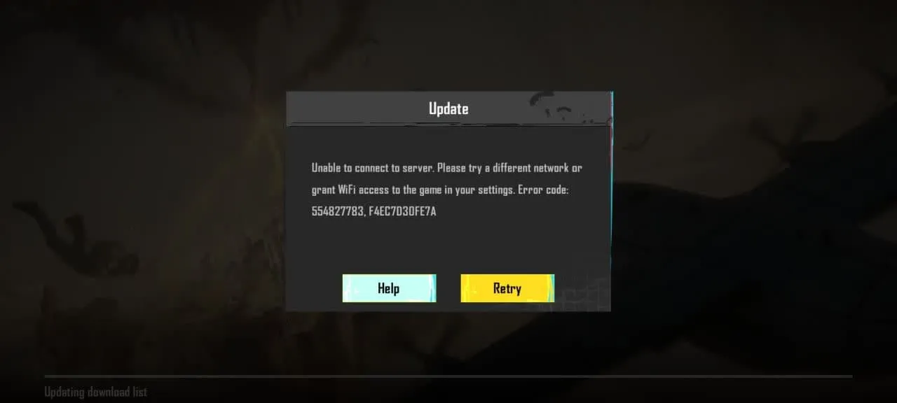خطای Unable To Connect to Server در بازی پابجی موبایل