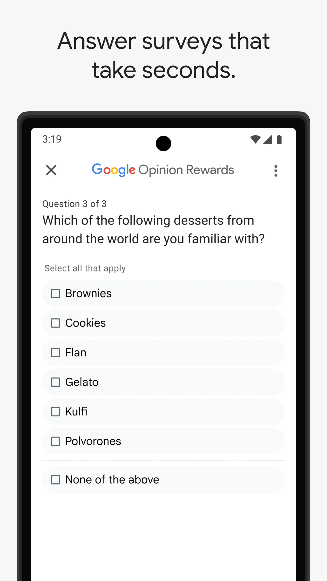 نرم‌افزار Google Opinion Rewards
