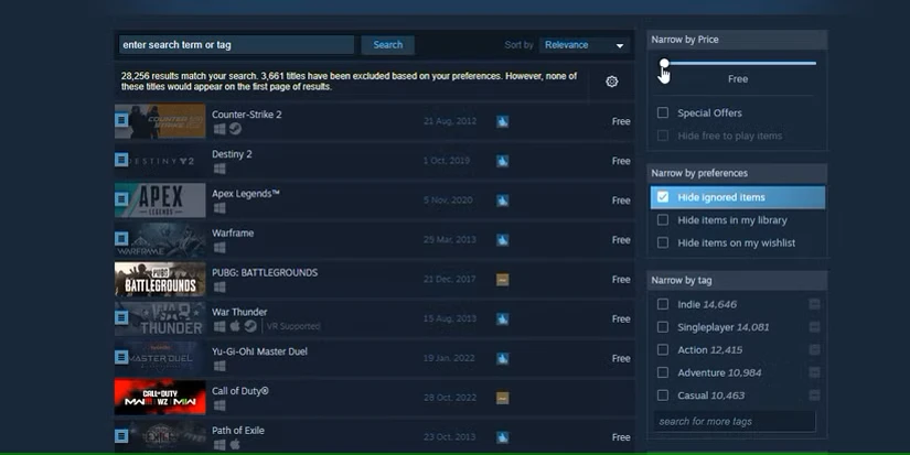 تنظیم اسلایدر قیمت در Steam