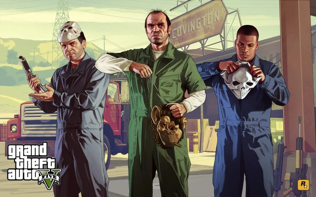 شخصیت های بازی GTA V در حال آماده شدن برای سرقت