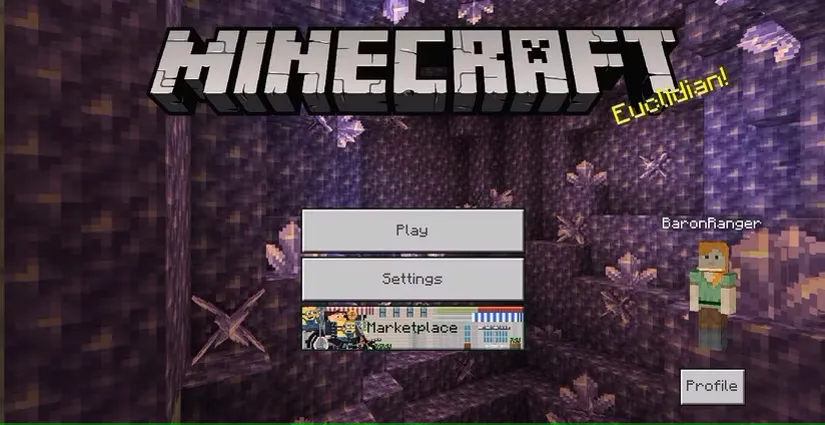 Minecraft Bedrock در ویندوز