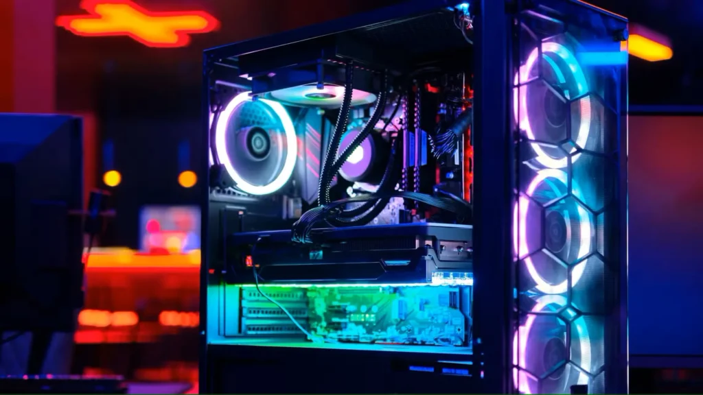 یک سیستم گیمینگ مدرن با RGB