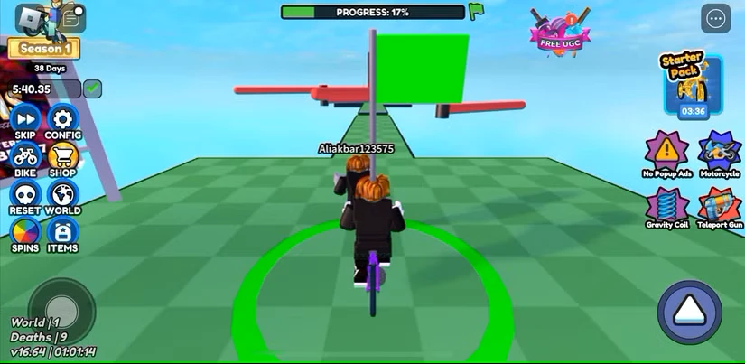 گیم‌پلی Roblox در آیفون