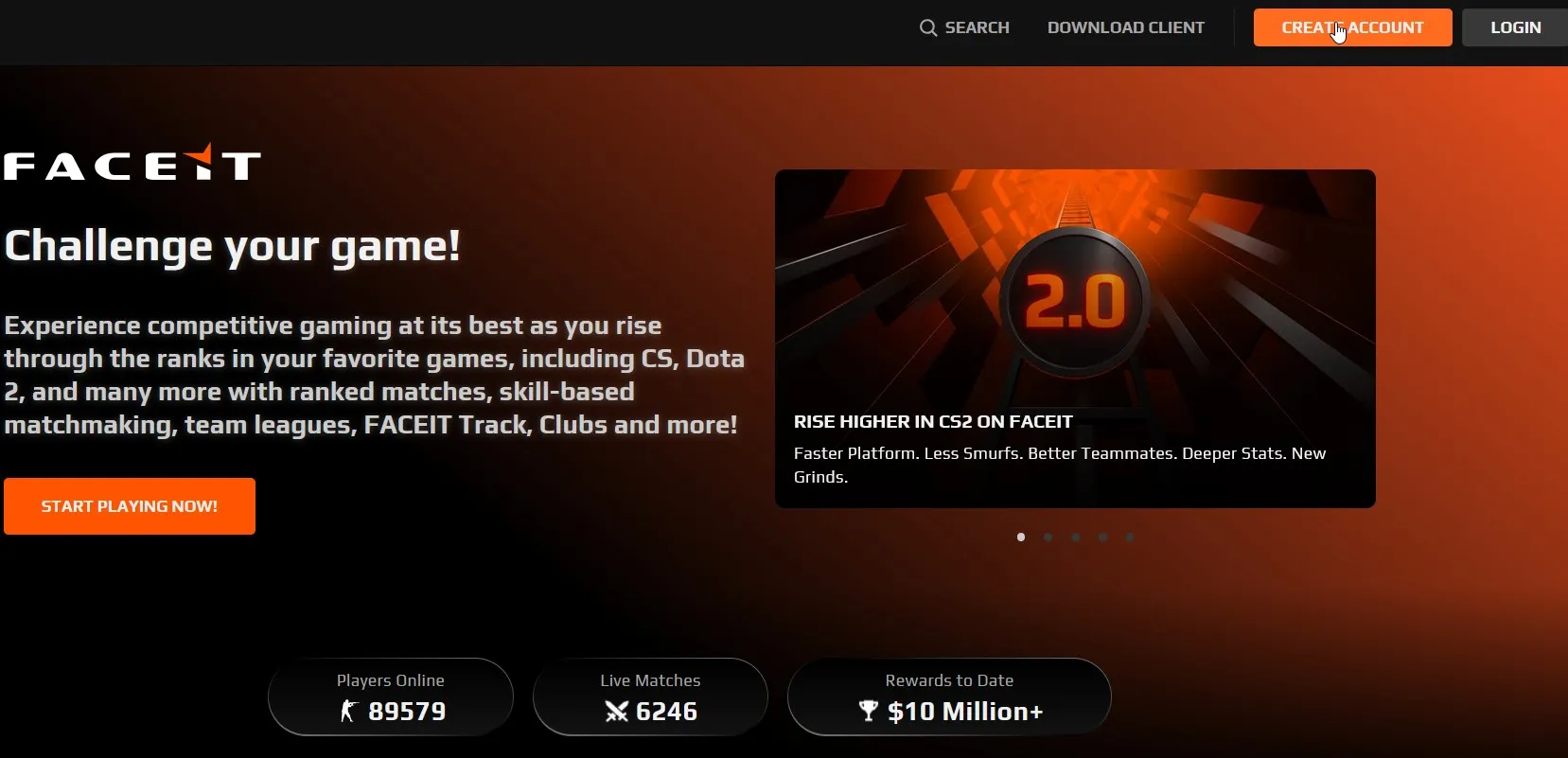 نحوه ثبت نام در faceit تصویر شماره یک