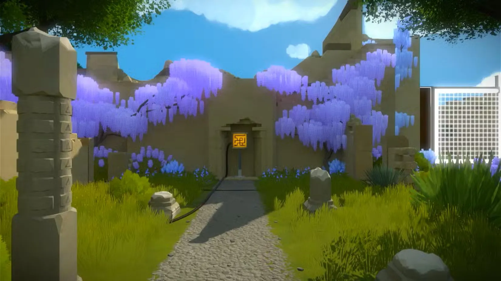 سطح افتتاحیه The Witness در PS4.
