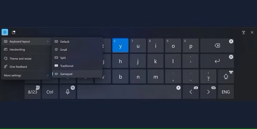 نحوه تغییر تنظیمات ویندوز 11 برای فعال کردن صفحه کلید Gamepad