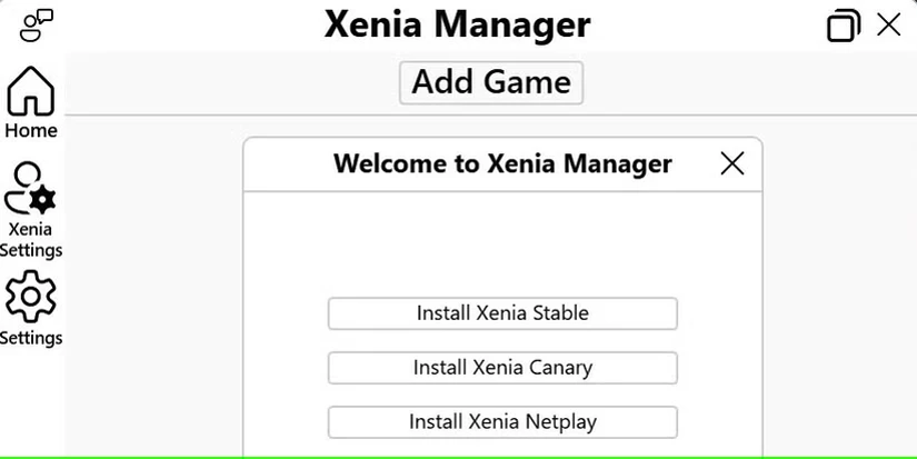 xenia manager نصب قناری