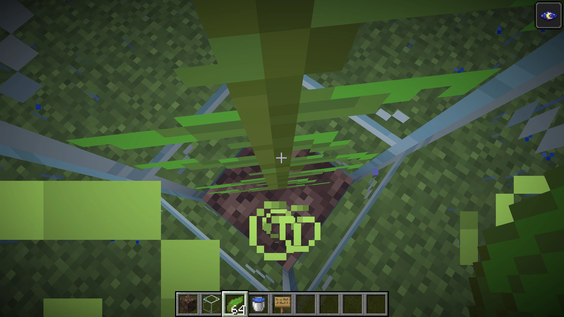 Minecraft ساخت آسانسور آبی