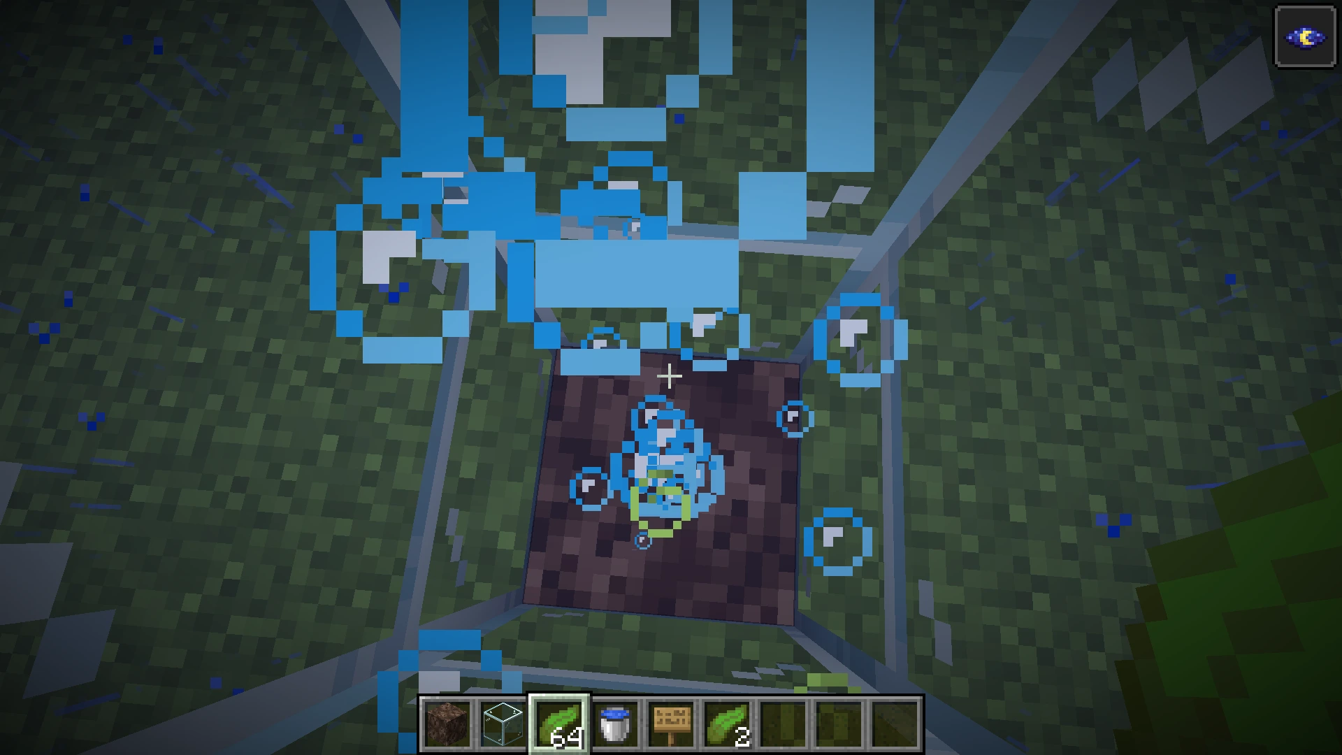 Minecraft ساخت آسانسور آبی