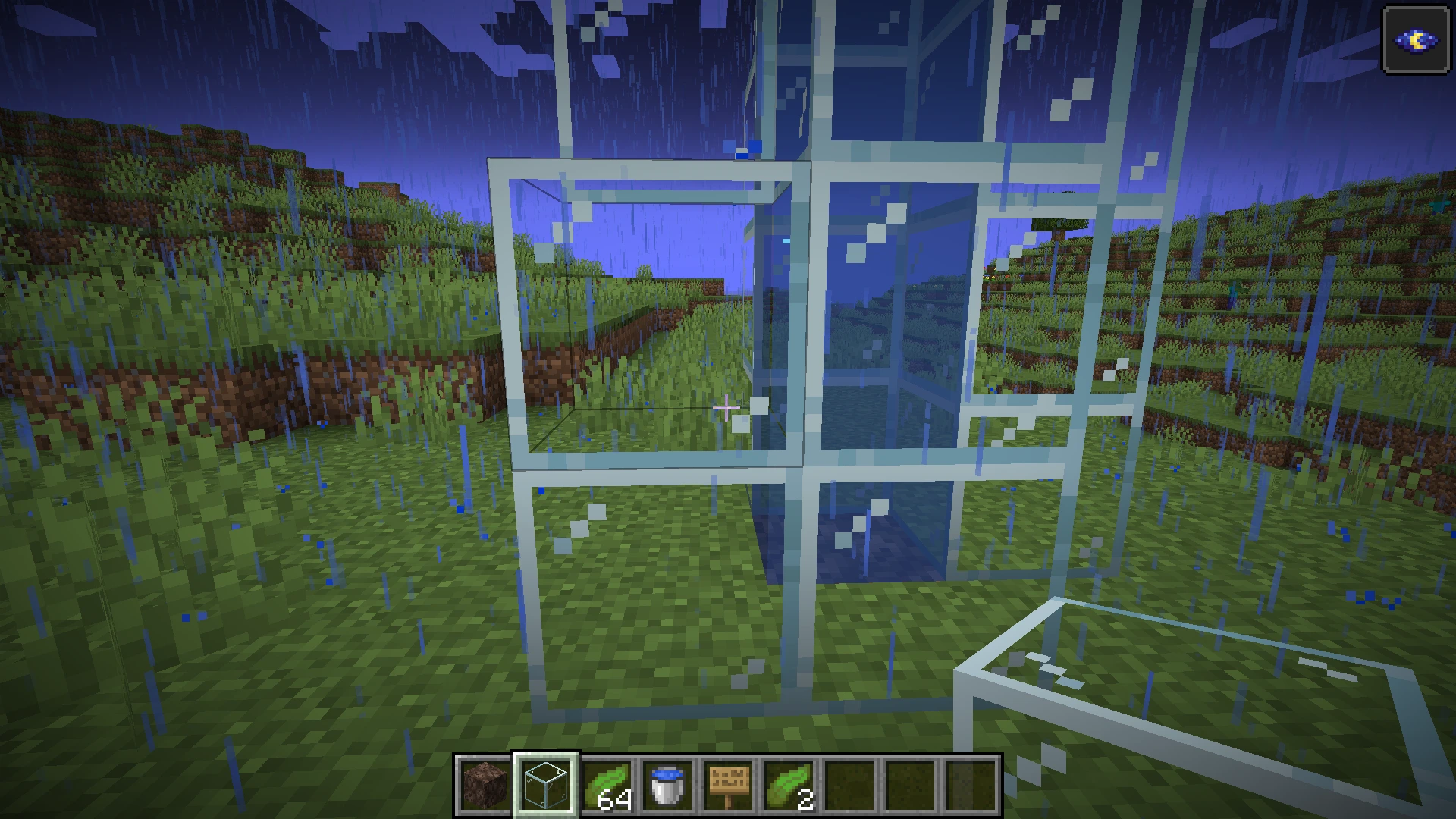 Minecraft ساخت آسانسور آبی