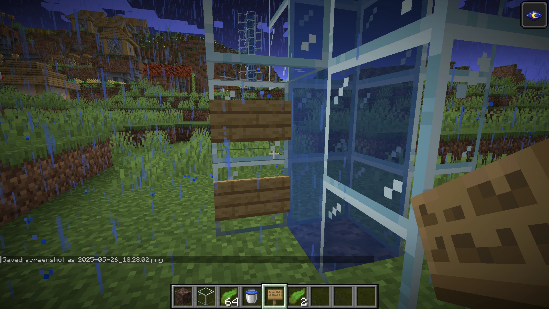 Minecraft ساخت آسانسور آبی