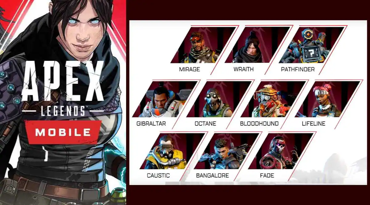 انتخاب لجند در بازی apex legends