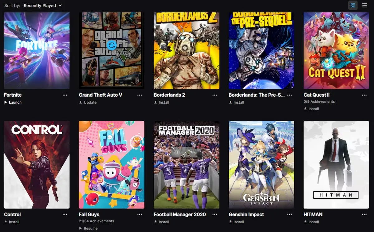 بازی های رایگان epic games