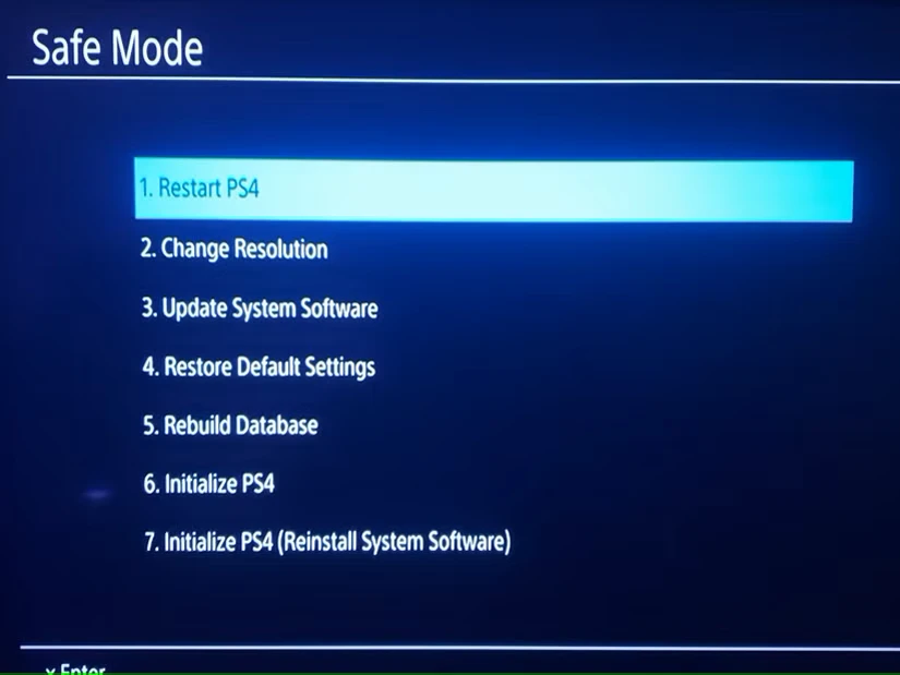 نحوه بازسازی پایگاه داده PS4