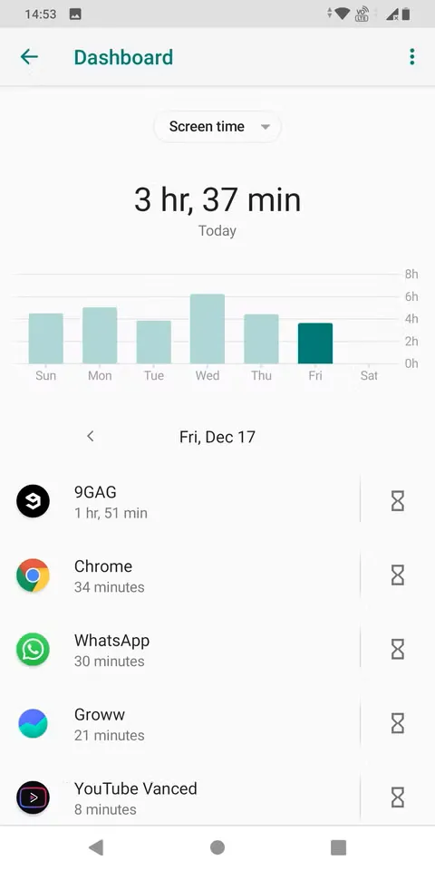 تنظیم تایمر برنامه ۳