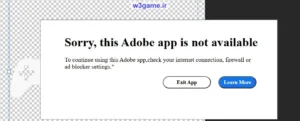  آموزش رفع خطای “Sorry, this Adobe app is not available”