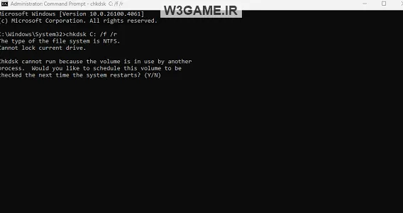 بررسی سلامت هارد با chkdsk