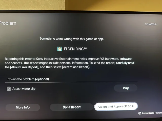 خطا در PS5