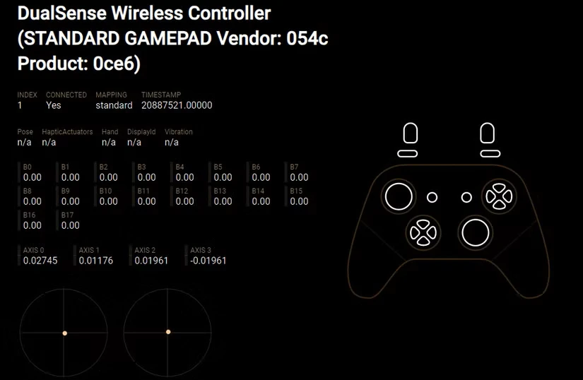 تشخیص مشکل دسته بازی PS5 DualSense با استفاده از Hardware Tester