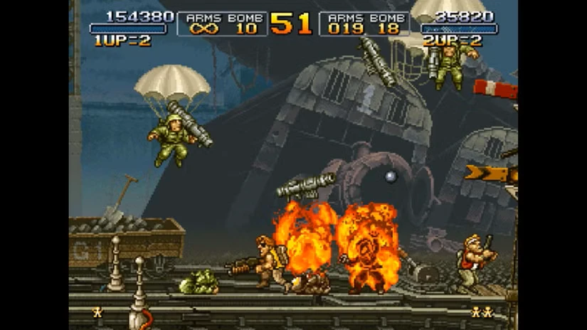 تصویر از گیمپلی بازی Metal Slug.
