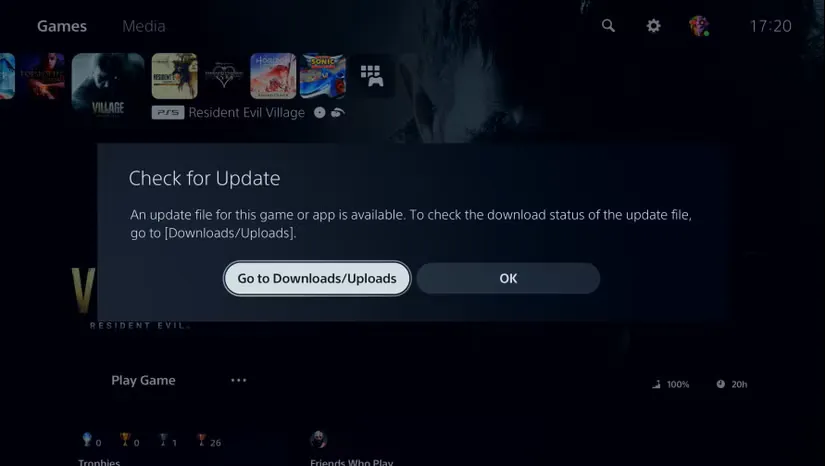 PS5 برو به دانلودها آپلودها