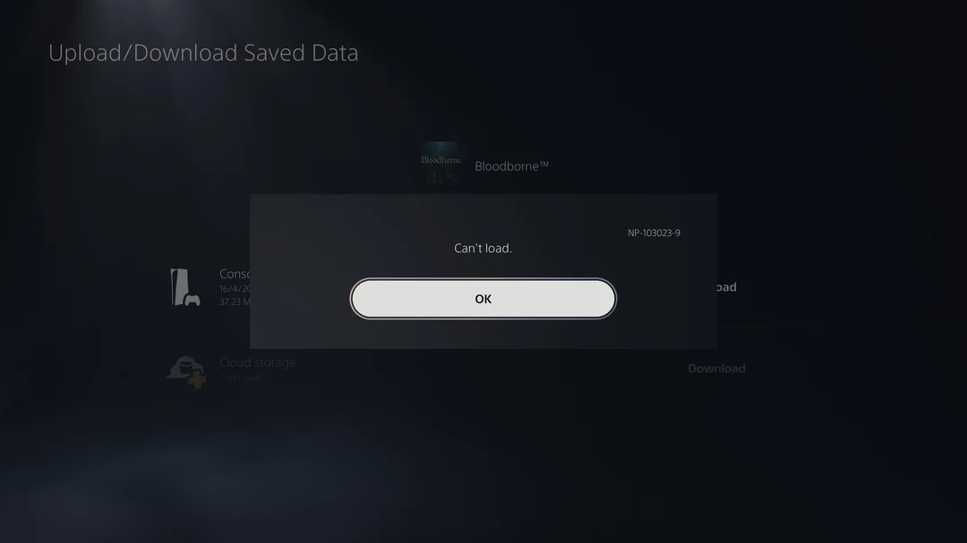 خطای بازی PS5