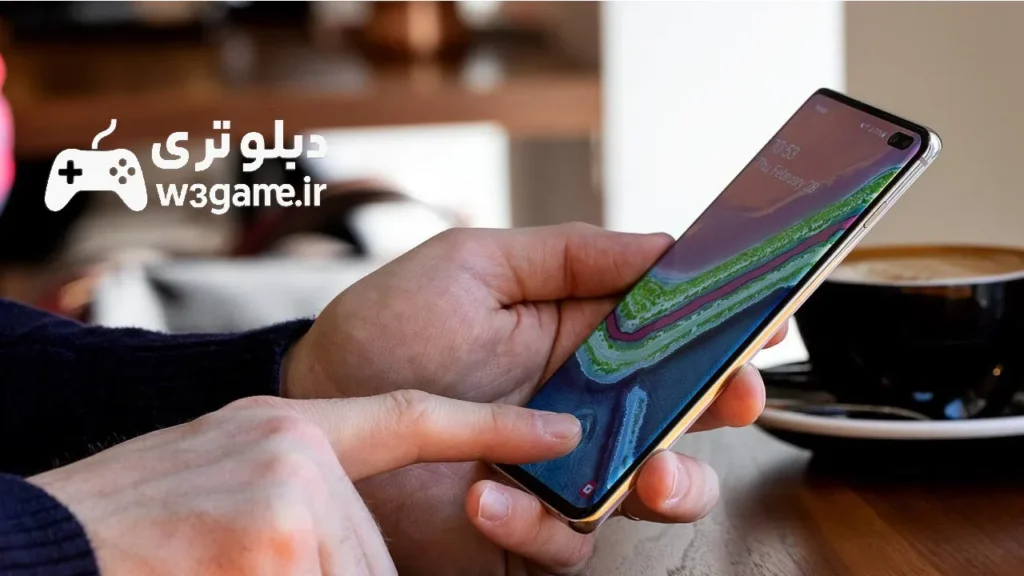 لمس صفحه گوشی