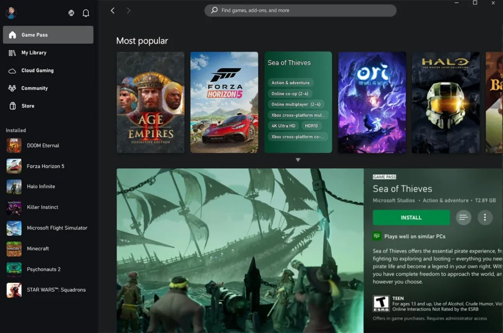 برنامه xbox app