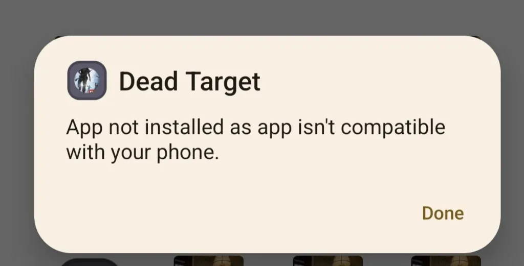خطای Device not supported
