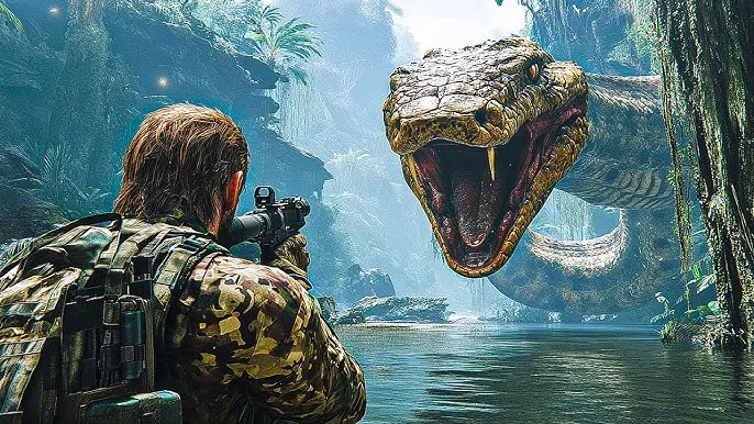 بازی پوستر بازی Metal Gear Solid Δ: Snake Eater در مقابل مار