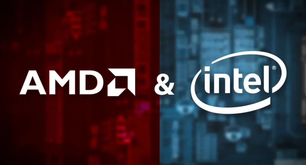 در شرکت اینتل و amd در مقابل هم