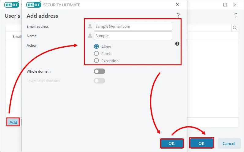 لیست سفید در آنتیویروس ESET NOD32
