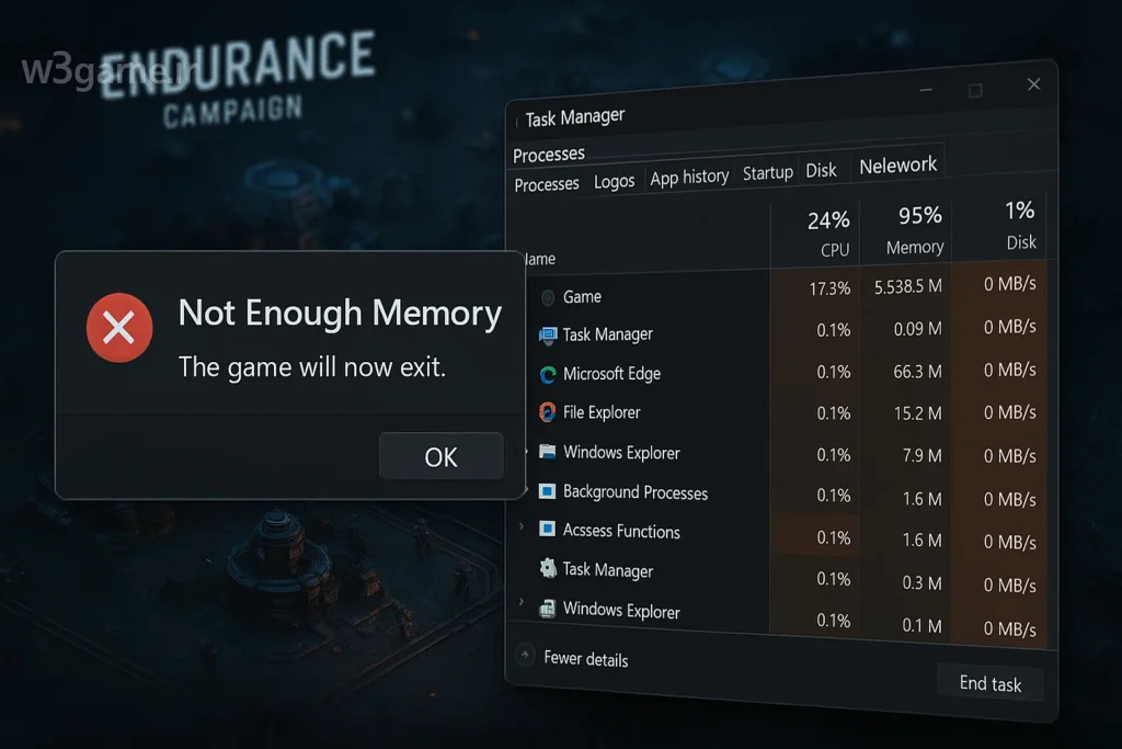 رفع خطای “Not Enough Memory”