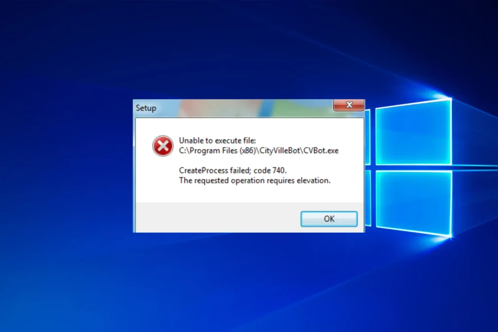 رفع خطای خطای Unable to Execute File