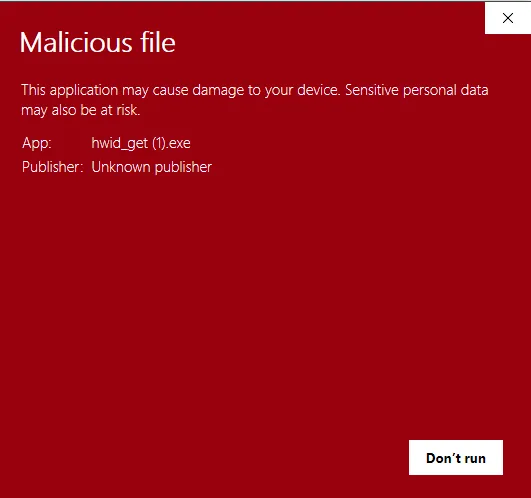خطای Malicious File در هنگام نصب بازی ویندوز