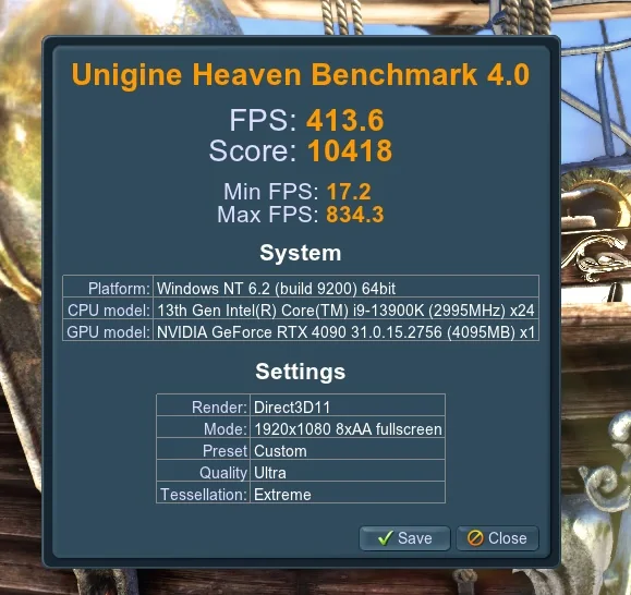 نرم افزار Unigine Heaven