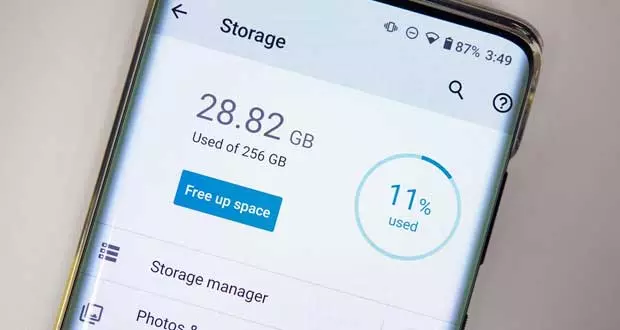 فضای ذخیره سازی اندروید