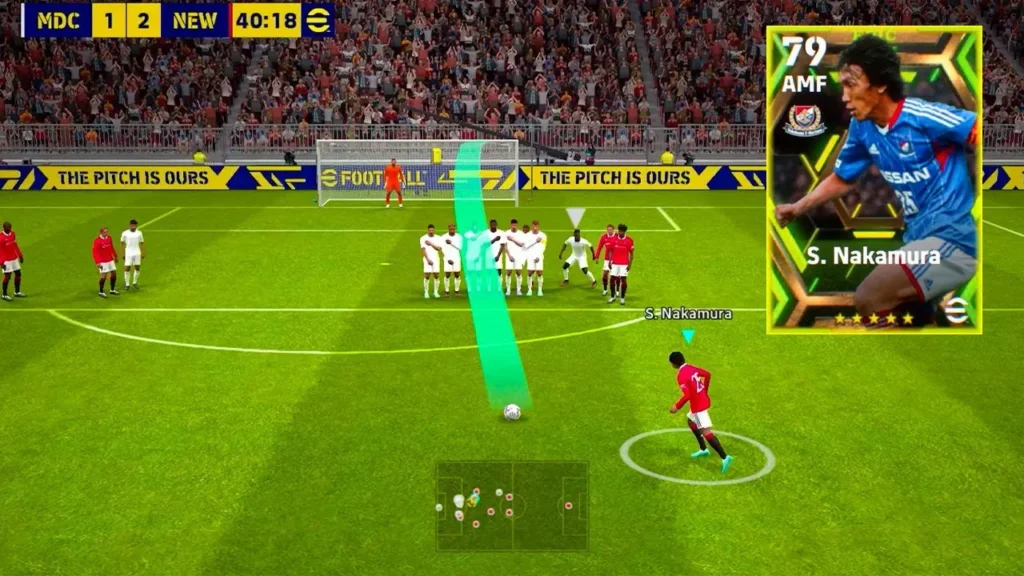 ضربه آزاد در pes