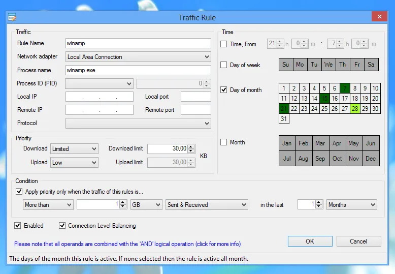 برنامه NetBalancer