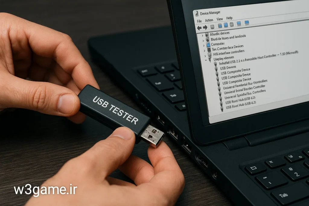 رفع مشکل پورت usb لپ تاپ