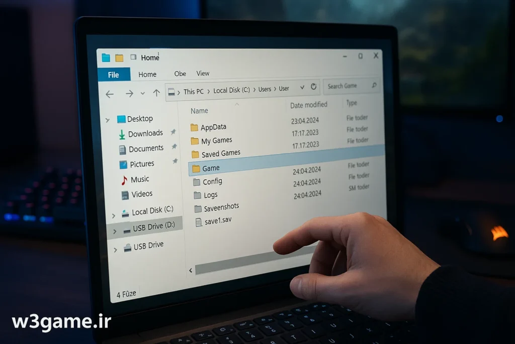 پیدا کردن سیو بازی ها