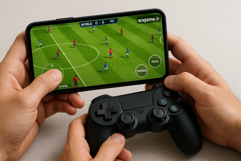 آموزش دو نفره بازی کردن بازی World Football League