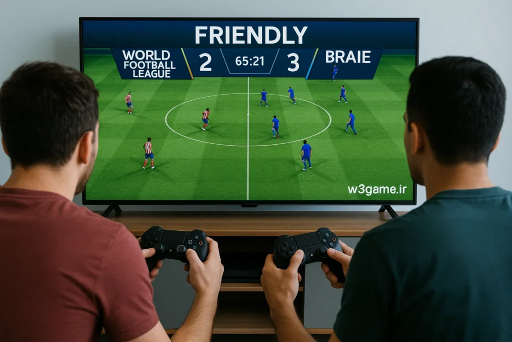 دو نفره بازی کردن بازی World Football League