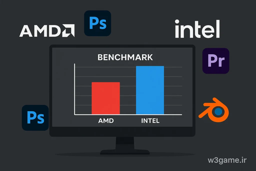 مقایسه هوش مصنوعی از cpu های دو شرکت amd intel