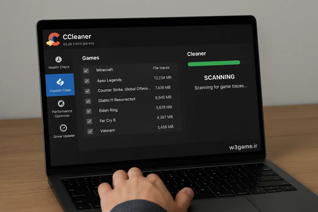 پاک کردن رد پاها با ابزار Ccleaner