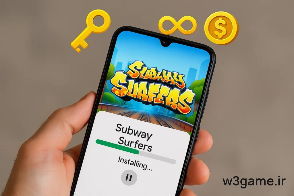 نصب نسخه مود بازی Subway Surfers