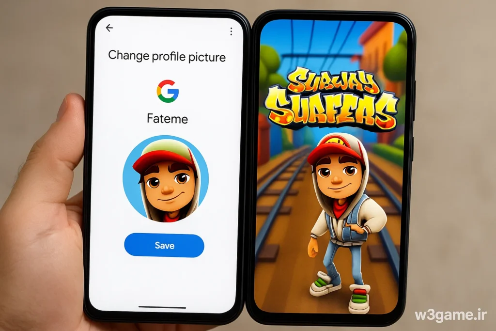 تغییر عکس پروفایل در Subway Surfers