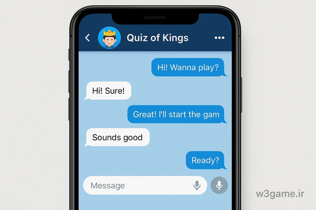 حذف پیام در Quiz of Kings