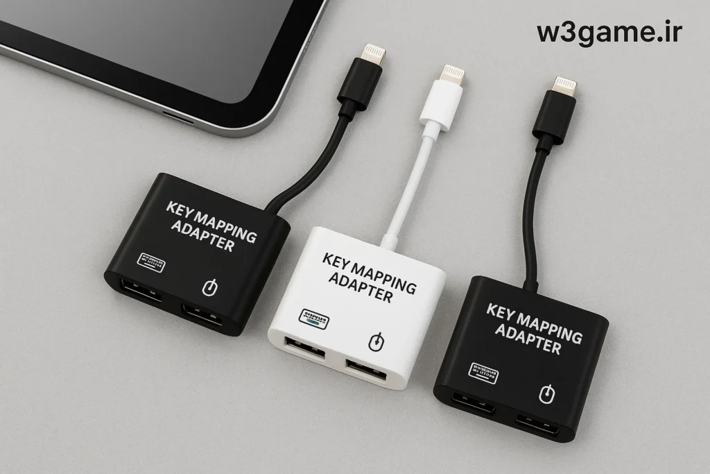 آداپتور های key mapping برای اتصال کیبورد و موس به ایپد